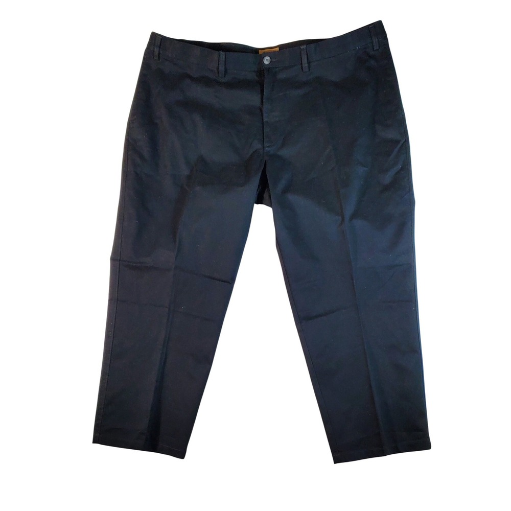 The Foundry Supply Co Mens Big‎ Tall Pants 48x29 Black Worry Free Cotton Spandex